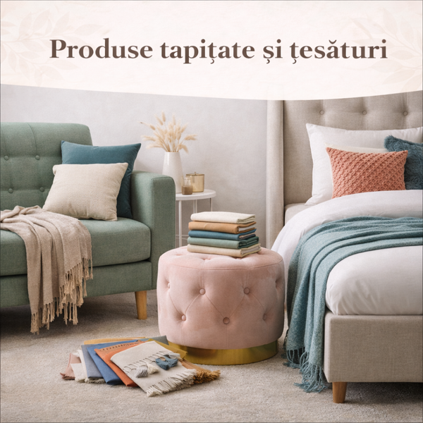 Produse tapițate și țesături