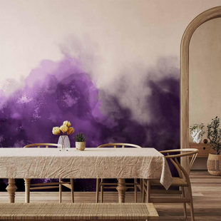 Tapet decorativ acuarelă violet