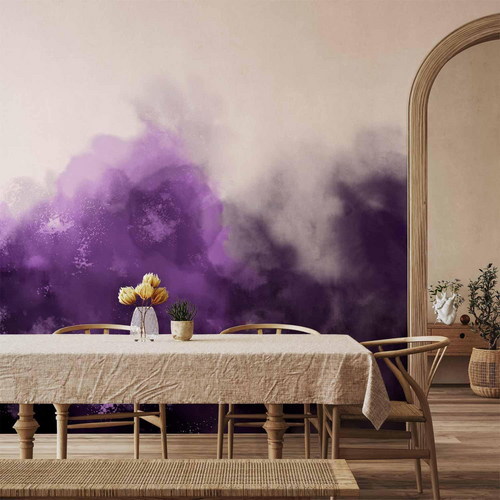 Tapet decorativ acuarelă violet