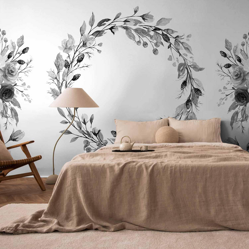 Tapet decorativ cu coroană romantică