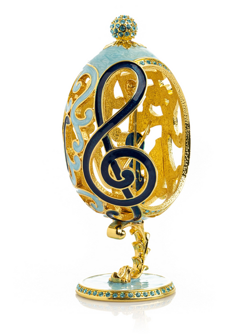 Ou Keren Kopal în stil Fabergé cu surpriză vioară