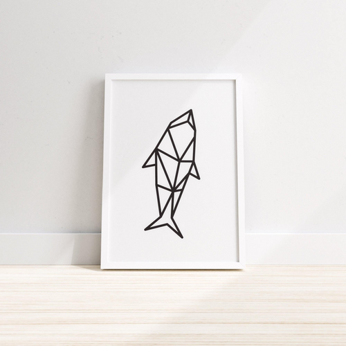 Balena săritoare – Print decorativ pentru perete