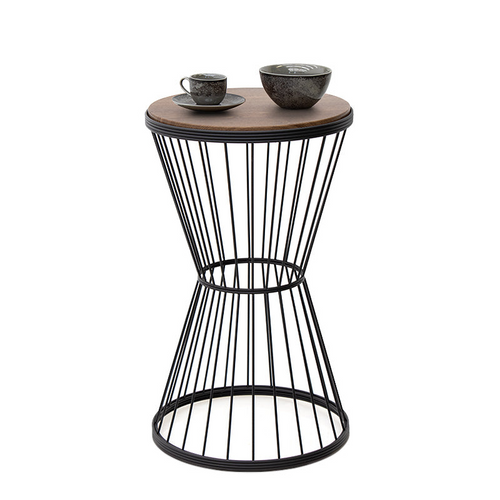 Măsuță de cafea modernă DOLORES, nuc și negru