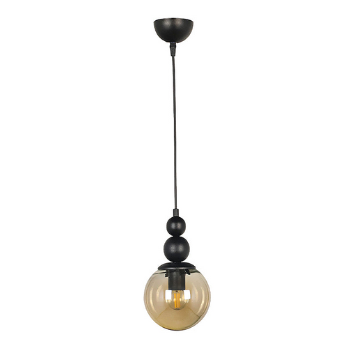 Pendul negru ESTETICO cu soclu E27, 15 x 15 x 70 cm