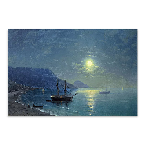 Tablou canvas „Port la lăsarea nopții”