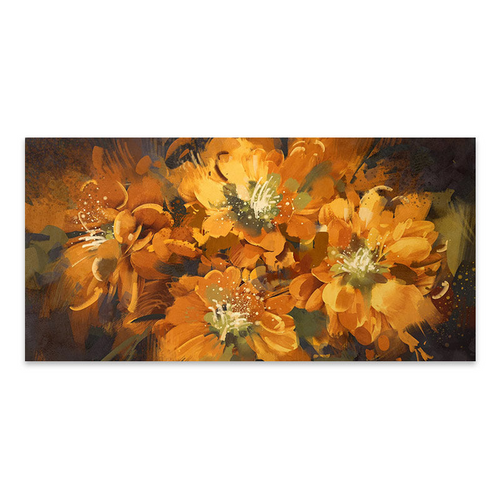 Tablou canvas Viață portocalie 120 x 60 x 3 cm