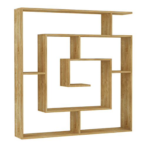 Bibliotecă SPACE stejar 125x22x129 cm