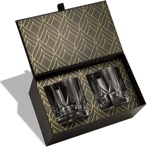 Set 2 pahare de whiskey din cristal Imperial, 355 ml