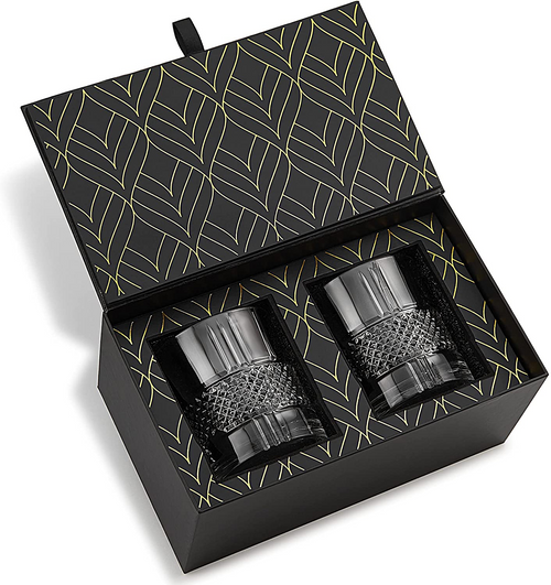 Pahare de whisky din cristal, set de 2, 340 ml